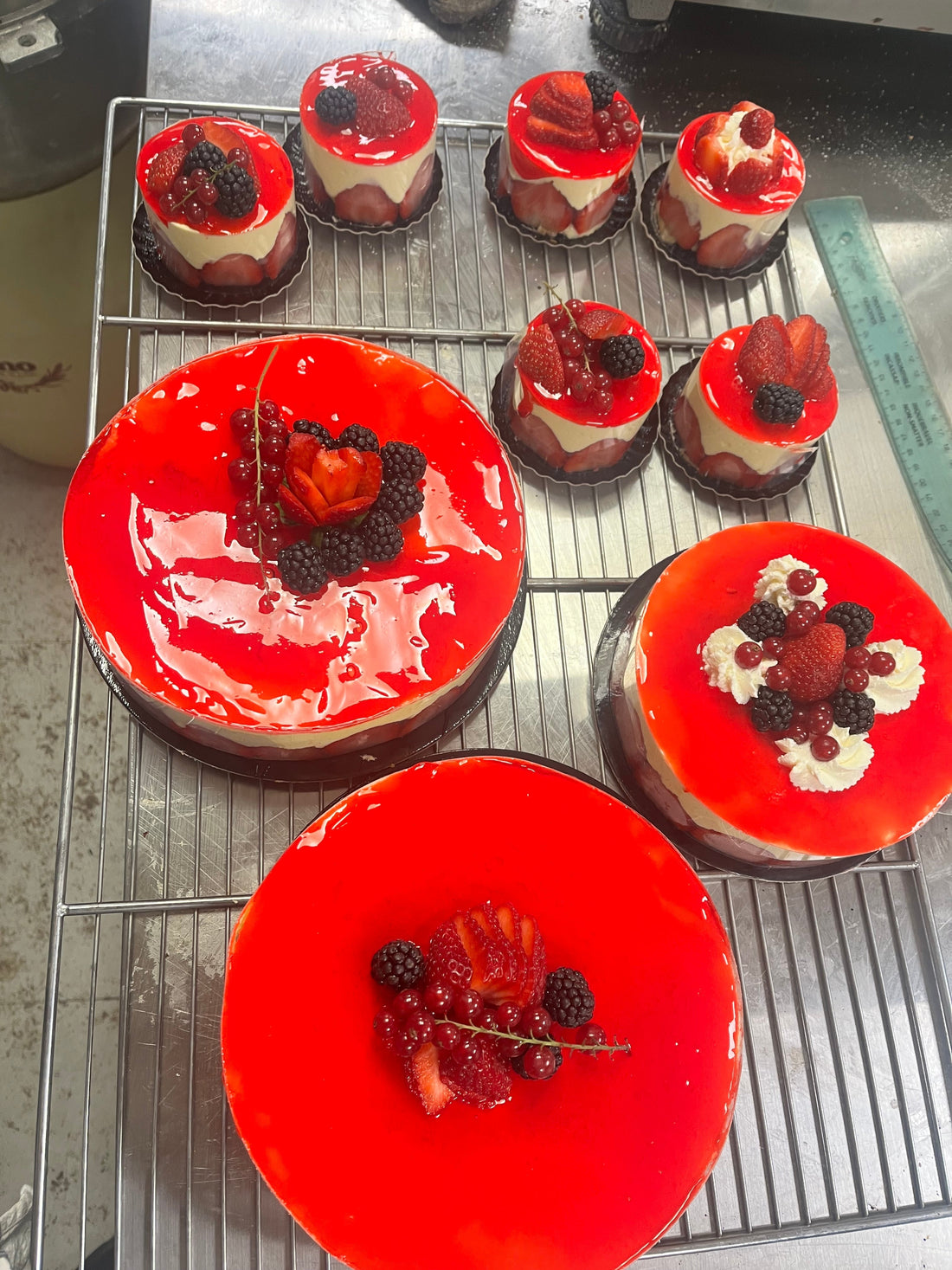 le fraisier à la crème mousseline