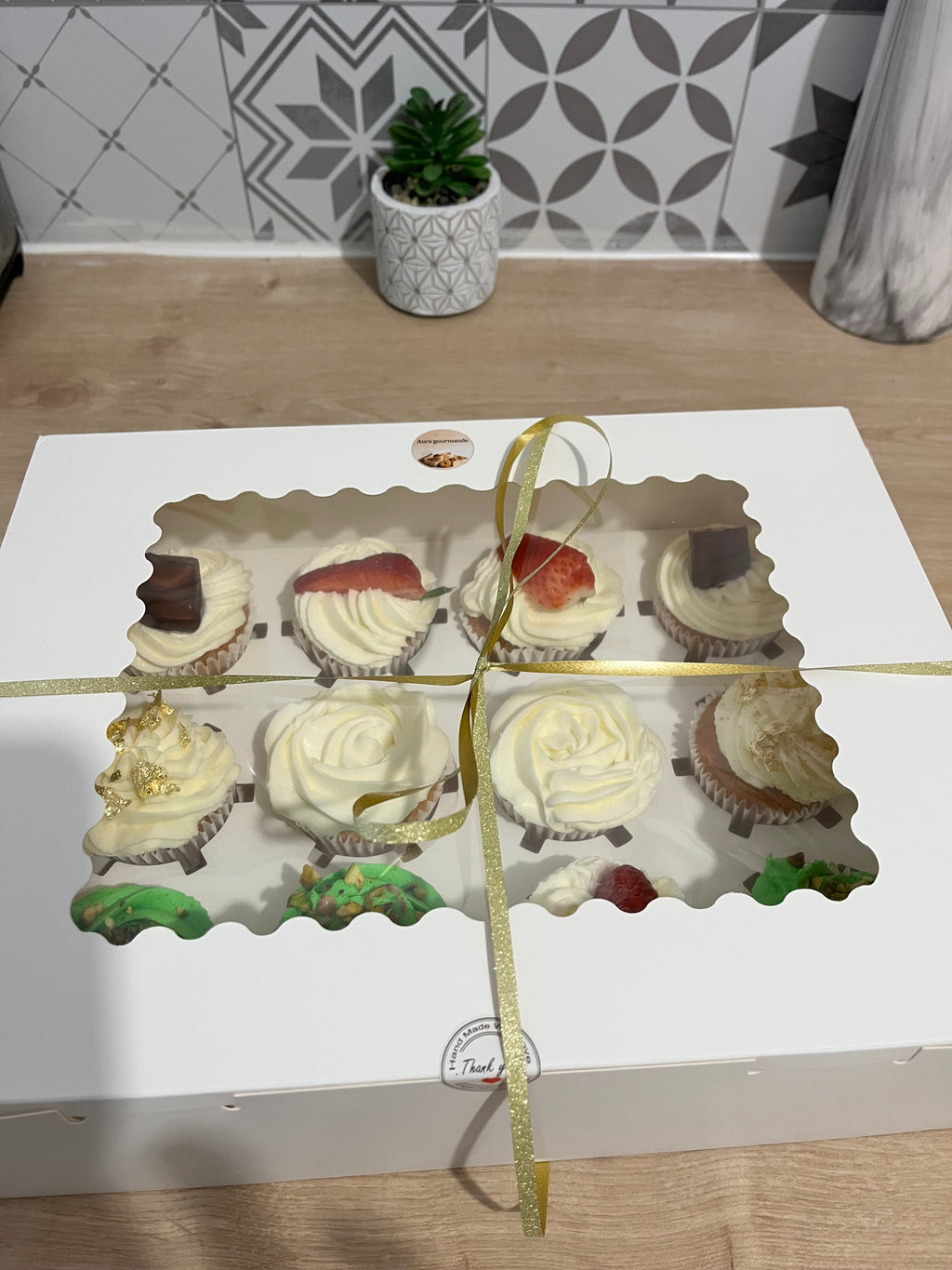 boite de 12 cupcakes parfum au choix