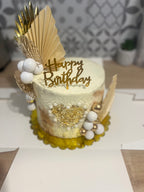 layer cake chantilly déco doré
